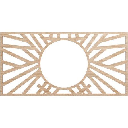 Ekena Millwork Hoover Wood Fretwork Pierced Ceiling Medallion, Alder, 32"W x 16"H x 11 7/8"ID x 1/4"T CMWP32X16X0250HOAL